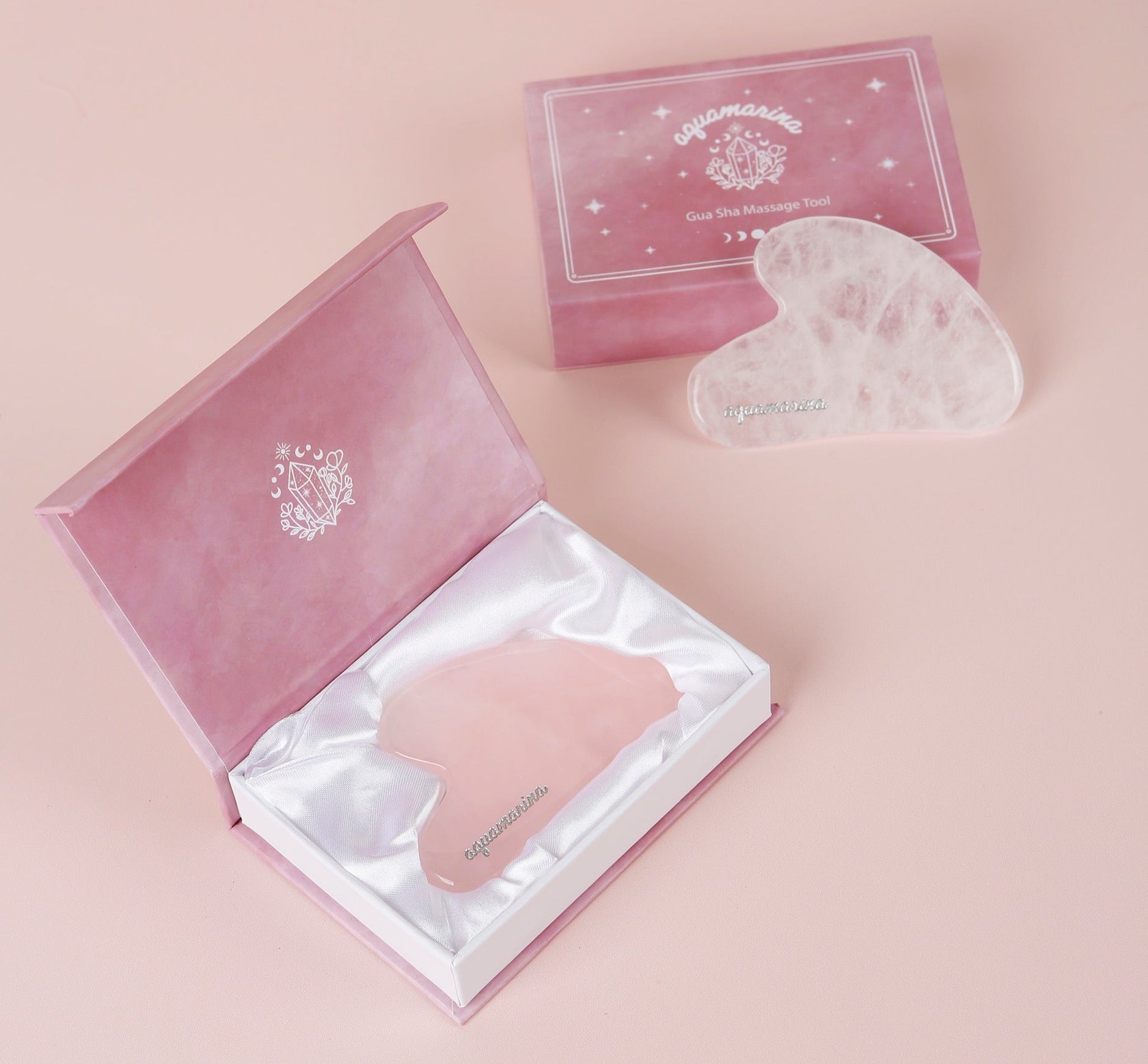 Gua Sha Massage Tool - Rose Quartz
