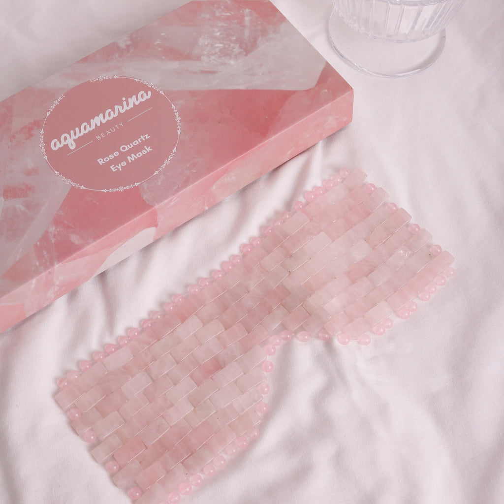 Rose Quartz Eye Mask with gift box