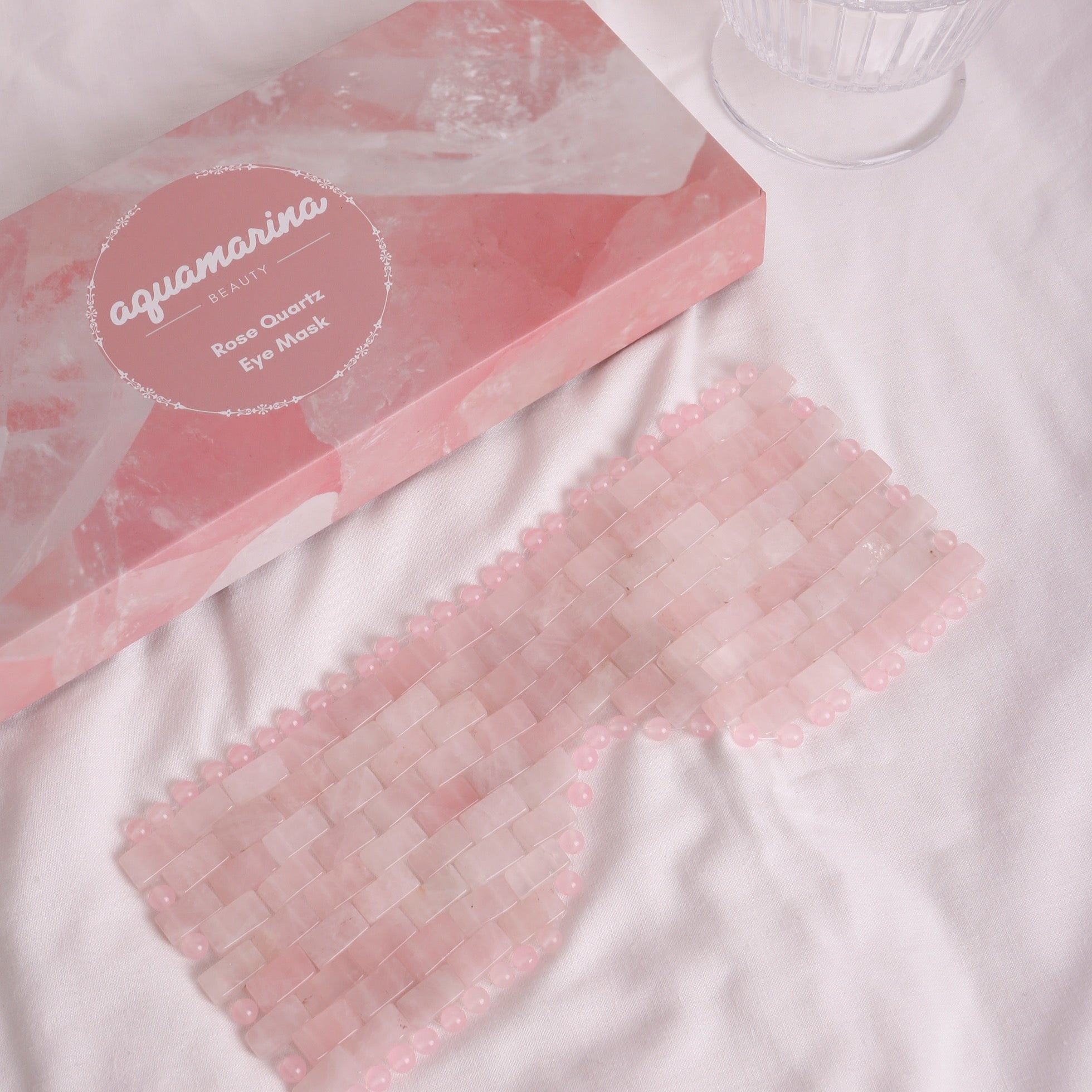 Rose Quartz Eye Mask with gift box