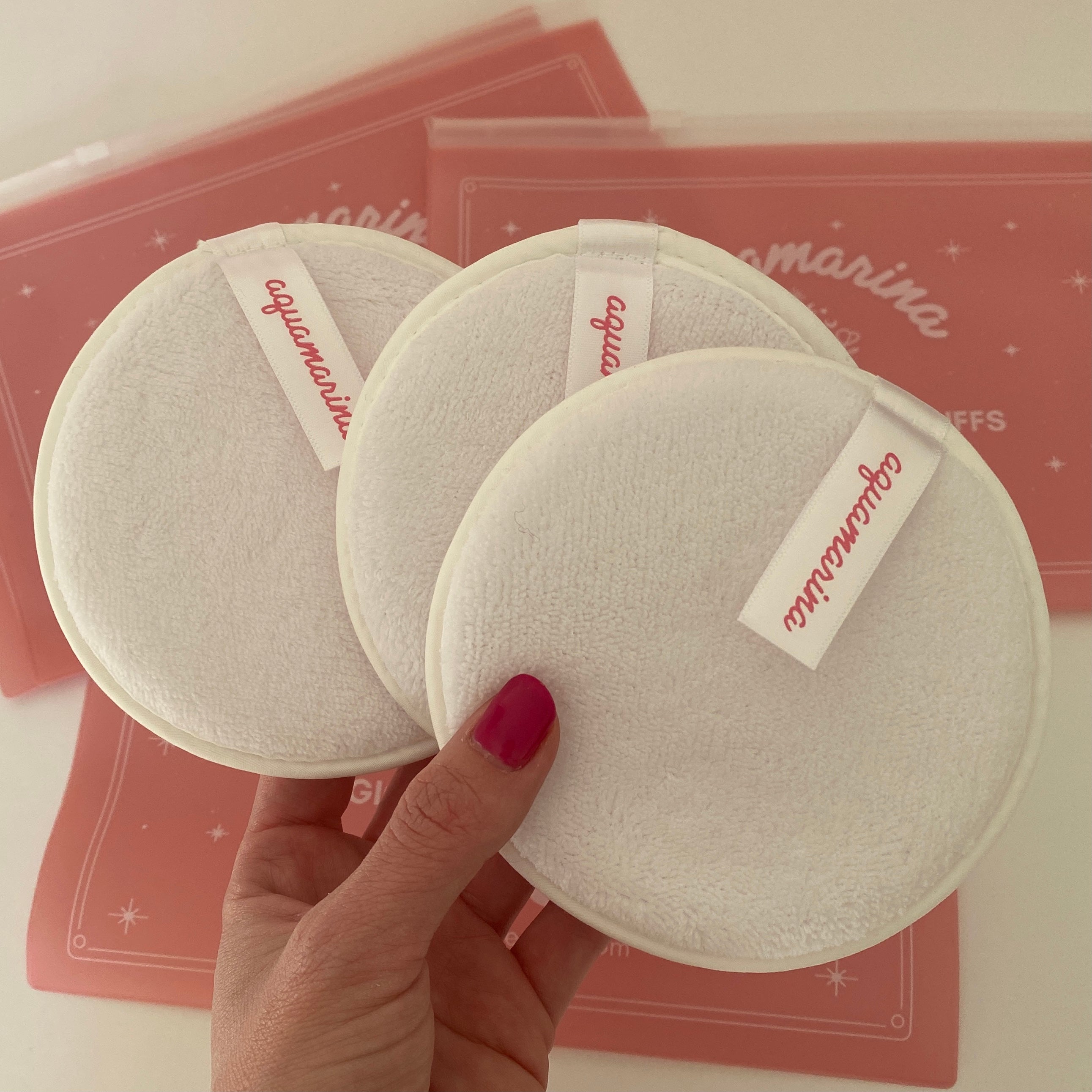 Magic Cleansing Puffs • Set of 3 in Pouch