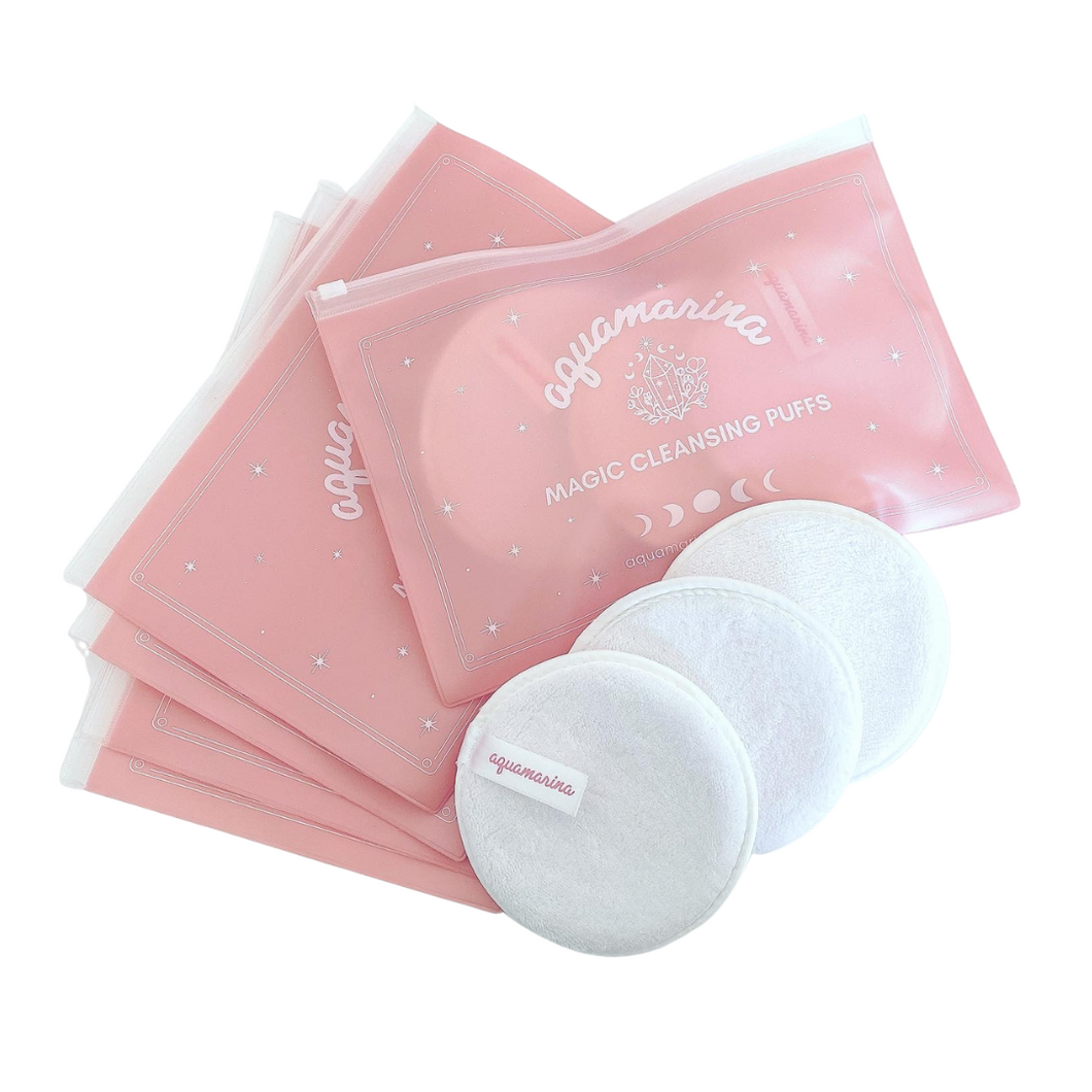 Magic Cleansing Puffs • Set of 3 in Pouch